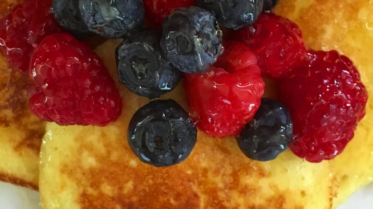 Lemon ricotta pancakes