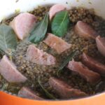 Pork Sausage with Lentils is a classic New Year's Day dish in Italy