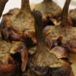 Yummy deep fried Roman globe artichokes