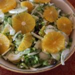 Shaved fennel, orange and olive salad
