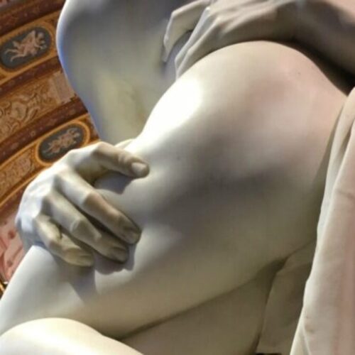 Pluto and Proserpina, Bernini exhibit at the Galleria Borghese in Rome, January 2018