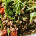 Farro, Gorgonzola, Arugula & Tomatoes