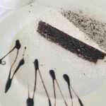 Delicious dark chocolate gluten-free almond flour cake (Torta Caprese) from the Island of Capri