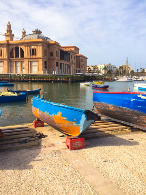 The Bari Seaport in Puglia where you can sample fresh seafood daily