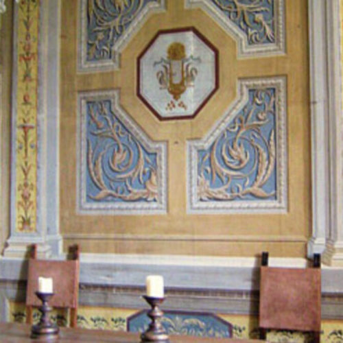 View within Palazzo Farrattini ballroom