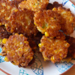 corn fritters ready to serve