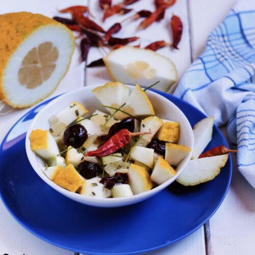A delicious citron salad