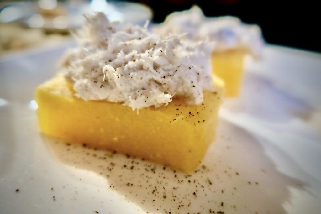 Venetian Polenta with baccalà mantecato