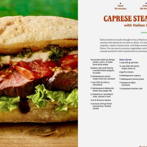 Caprese steak sandwich by Danny Freeman
