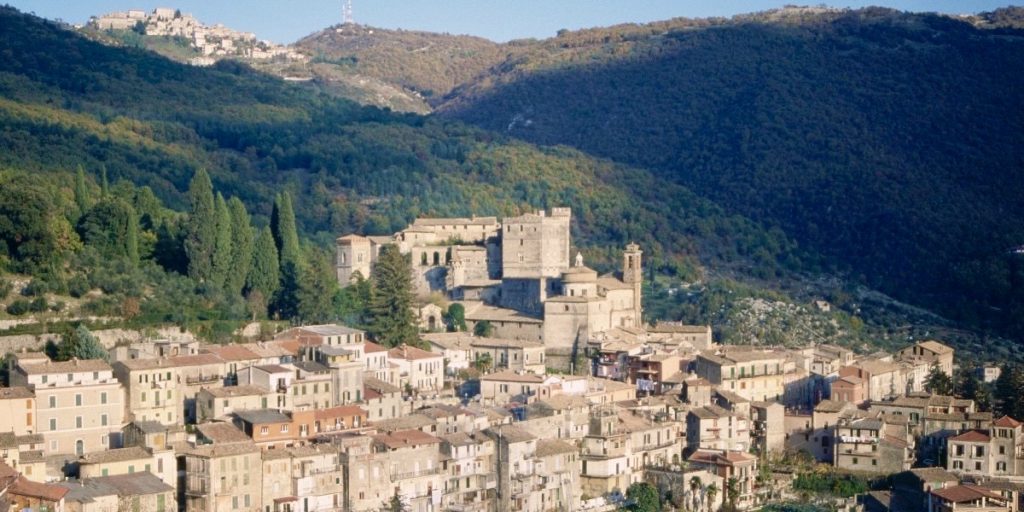 L'Aquila Abruzzo aerial view
