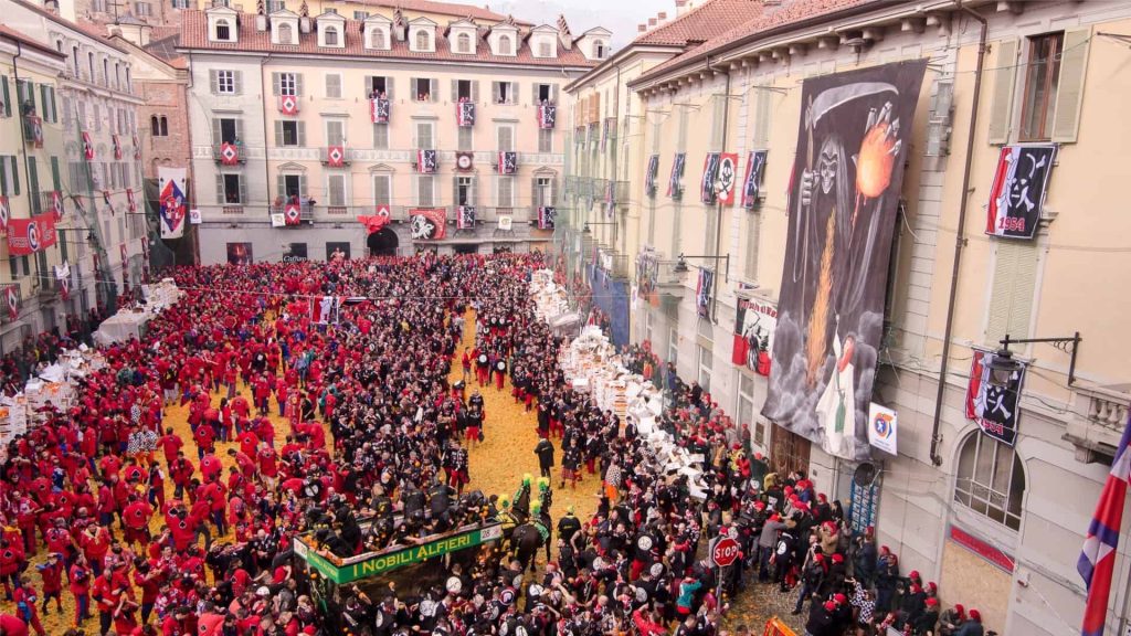 Carnival in Ivrea, Piedmont
