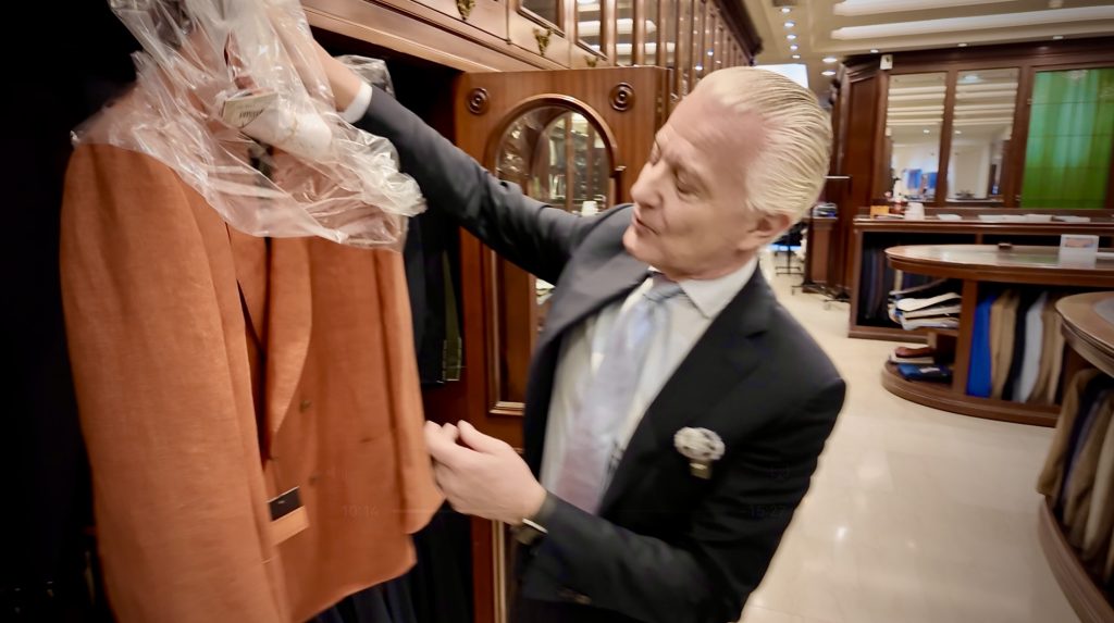 A jacket in the men's department