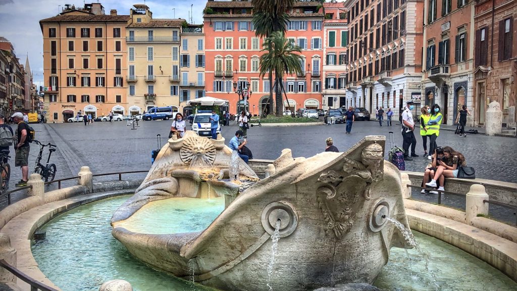 Bernini fountain Piazza di Spagna