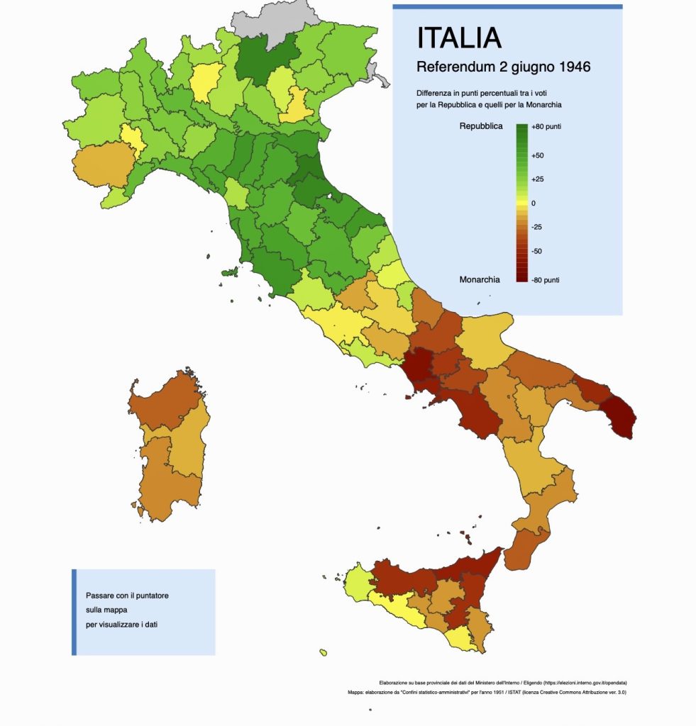 italian Republic Day - how Italy voted