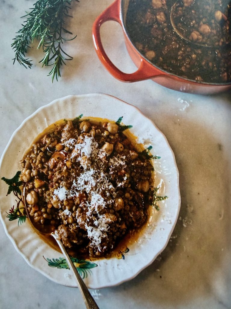 Lentils and sausage soup