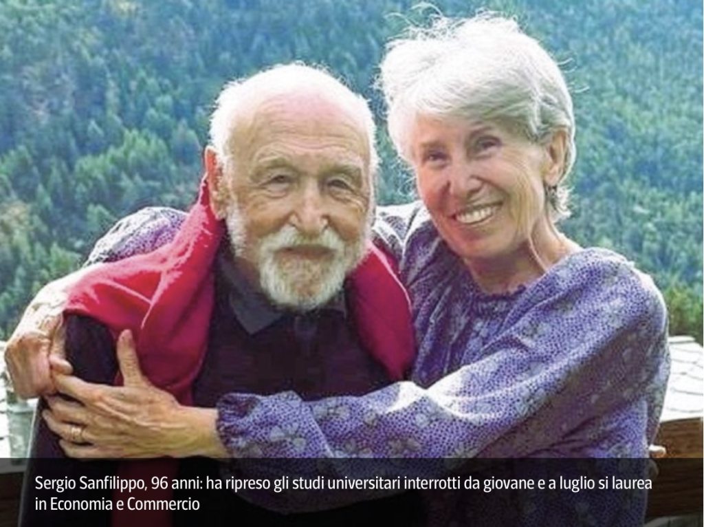 Italian longevity: university degree at 96 years old